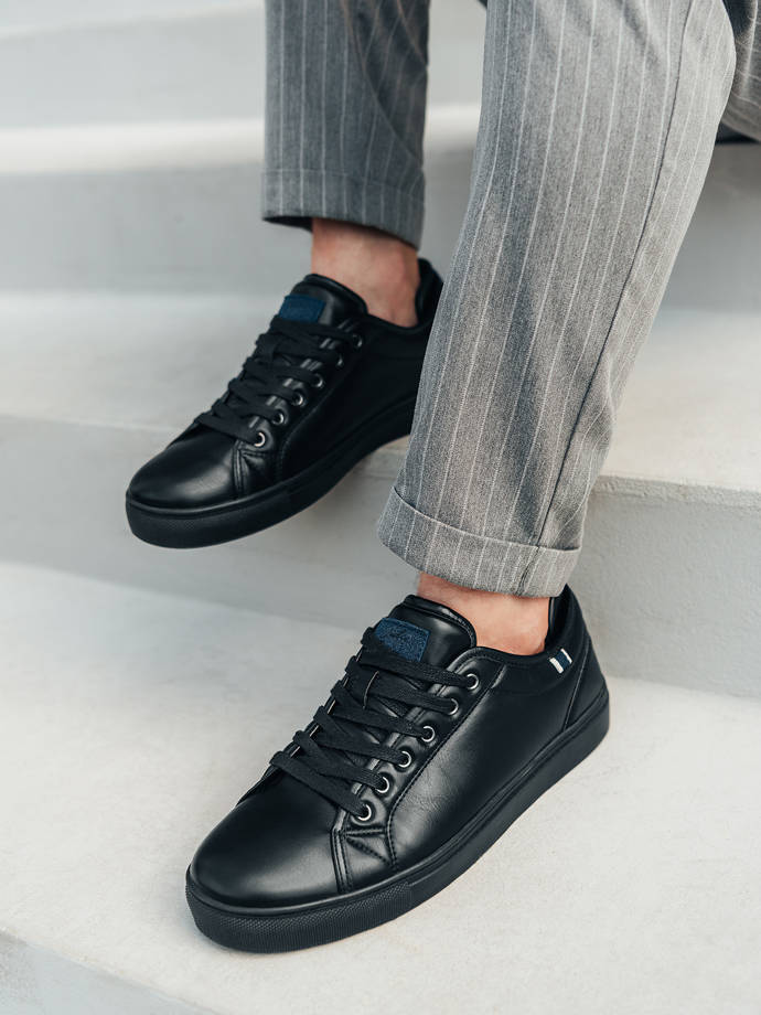 Men's casual sneakers - black T419