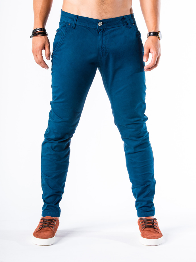 Men's chino pants P544 - blue