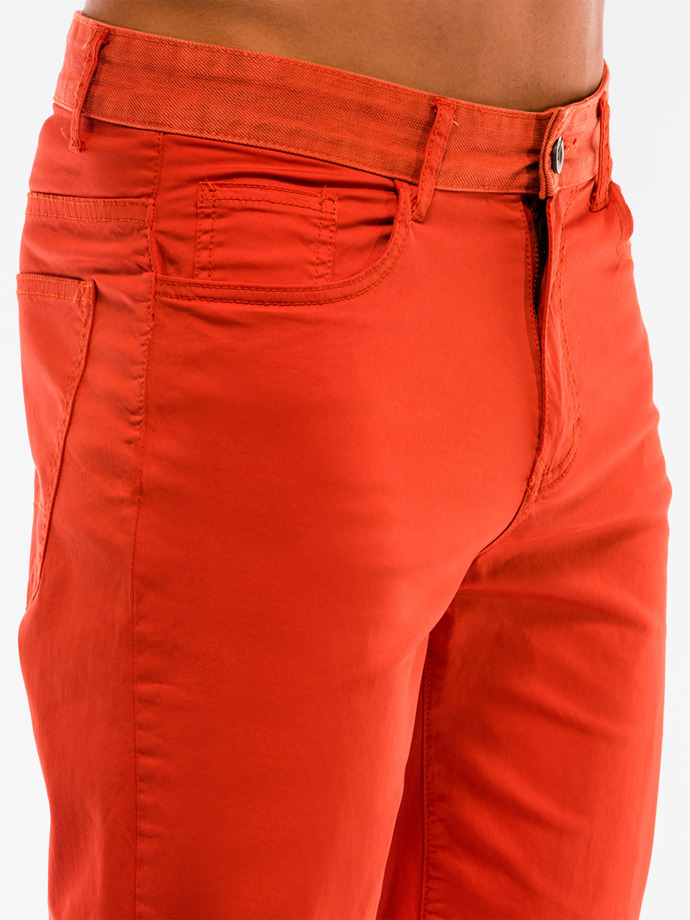 Men's chino shorts W214 - orange | MODONE wholesale - Clothing For Men