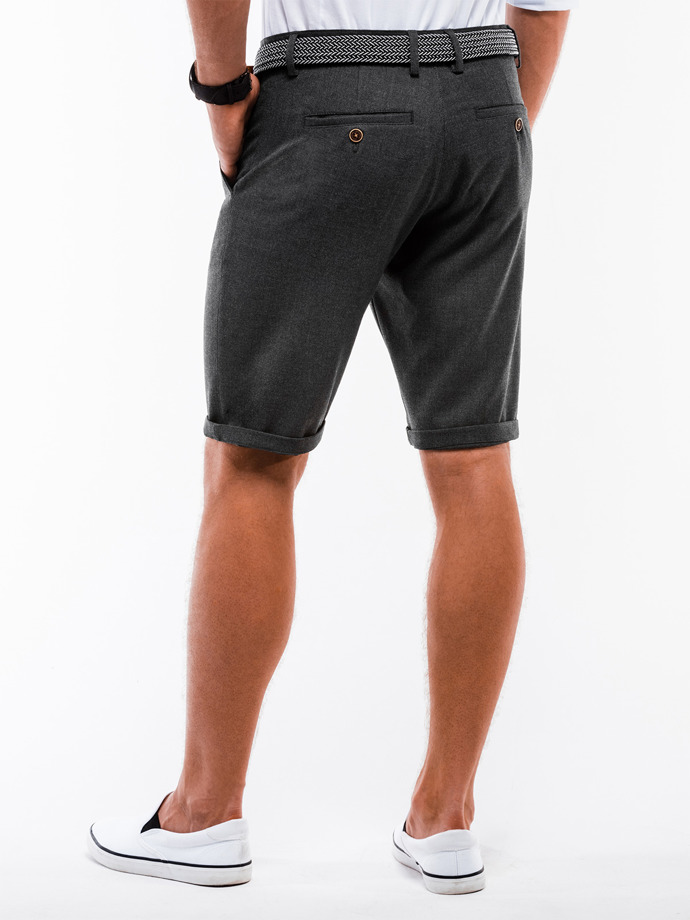 Men's chino shorts W230 - dark grey | MODONE wholesale - Clothing For Men