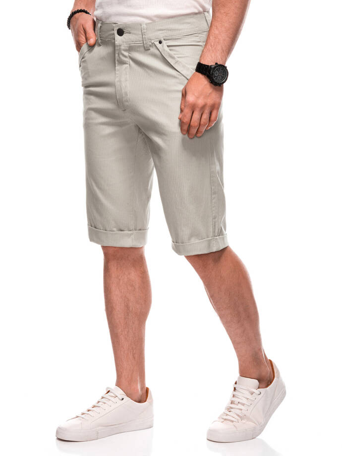 Men's chino shorts W504 - beige