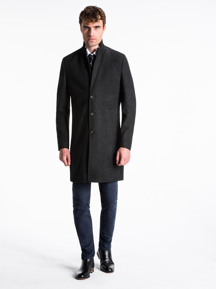 Men's coat - black C425