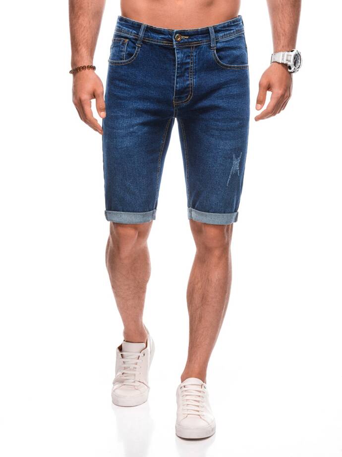 Men's denim shorts W505 - blue