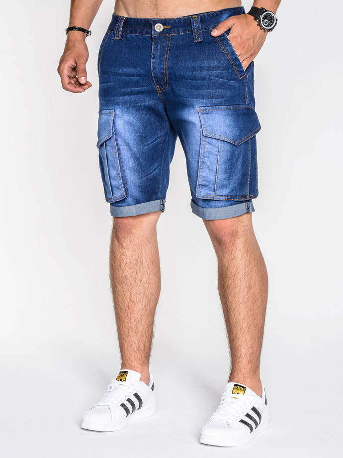 Men's denim shorts - blue P529