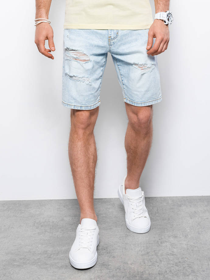 Men's denim shorts - light jeans W304