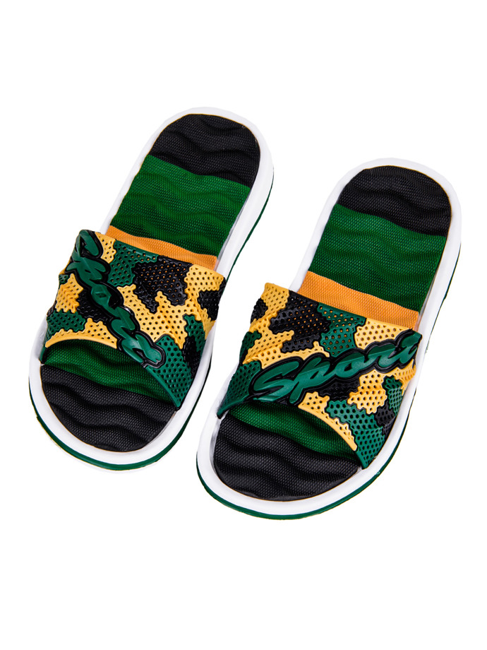 Men's flip-flops T129 - green