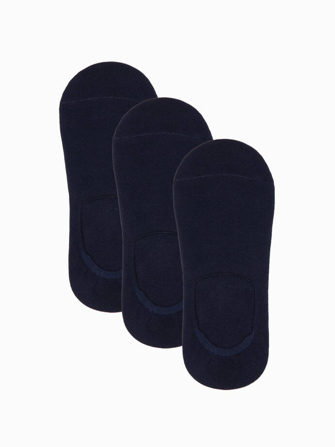 Men's foot socks 3-pack - navy blue V1 OM-SOSS-0103