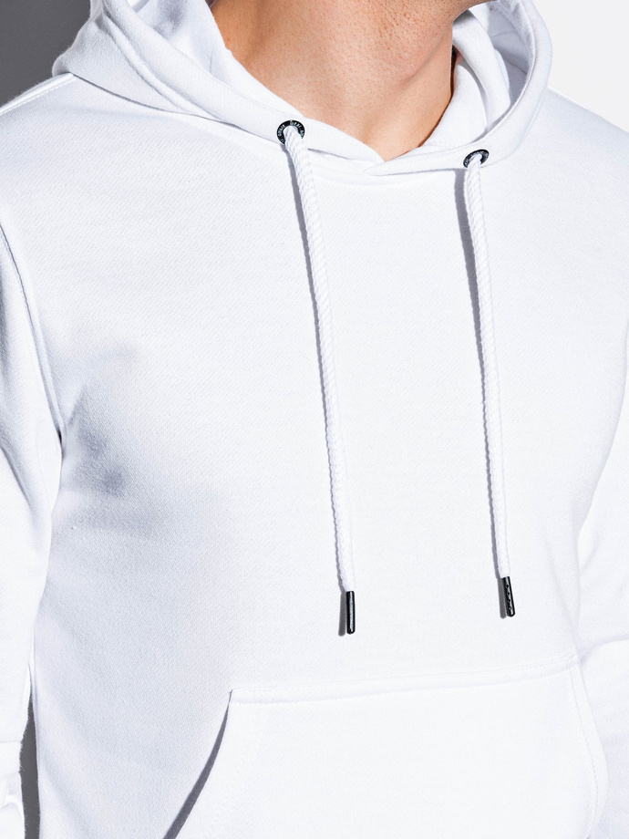 mens white hooded sweatshirt
