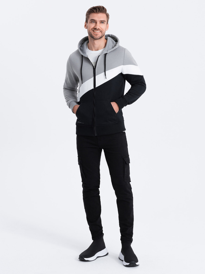 Men's hooded sweatshirt - grey B1419