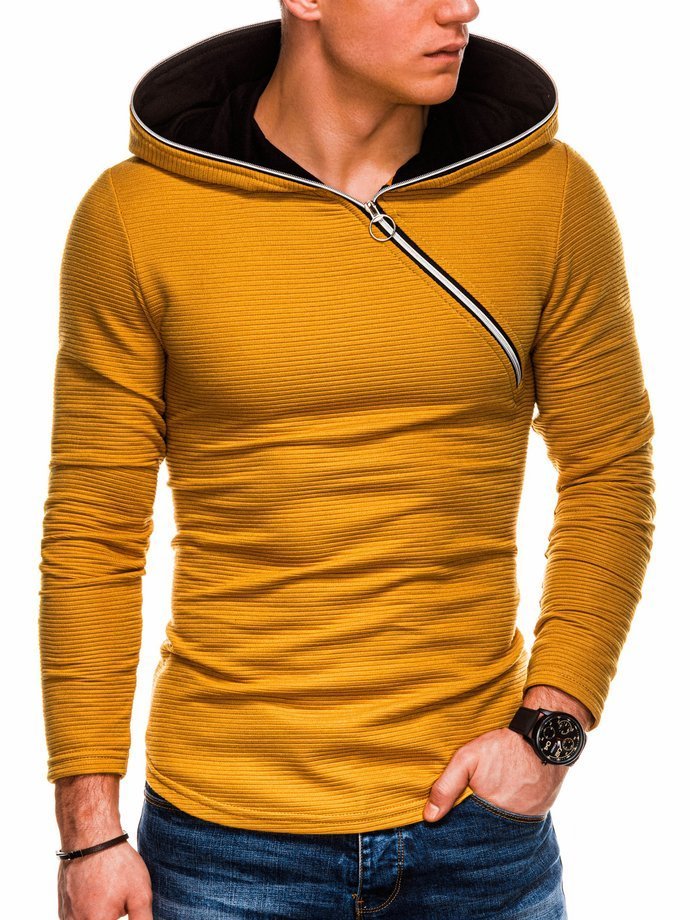 Men's hooded sweatshirt - mustard B1020