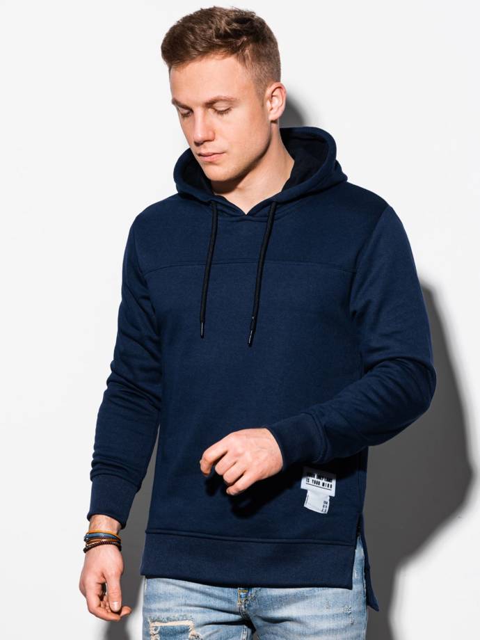 Men's hooded sweatshirt - navy B1084