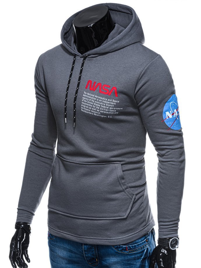 Men's hoodie B1163 - dark grey