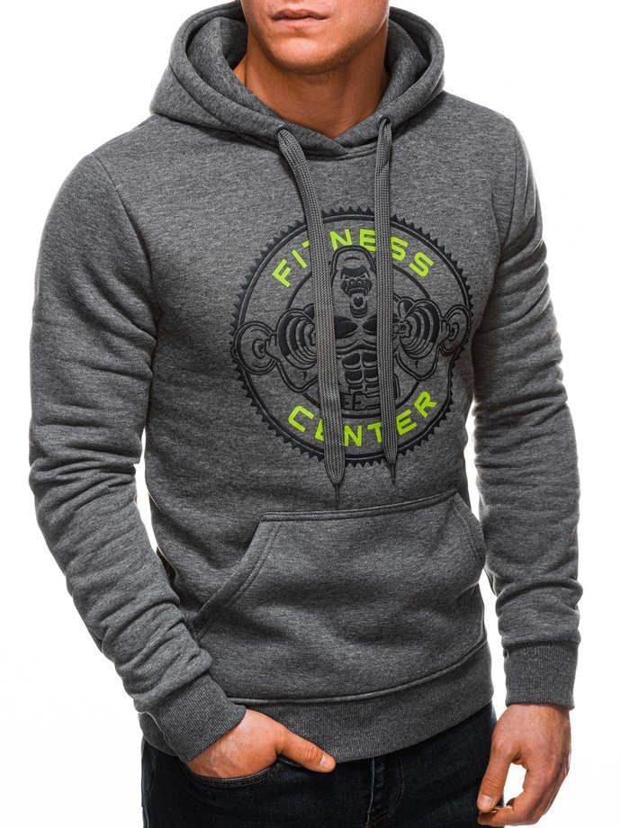 Men's hoodie B1245 - dark grey