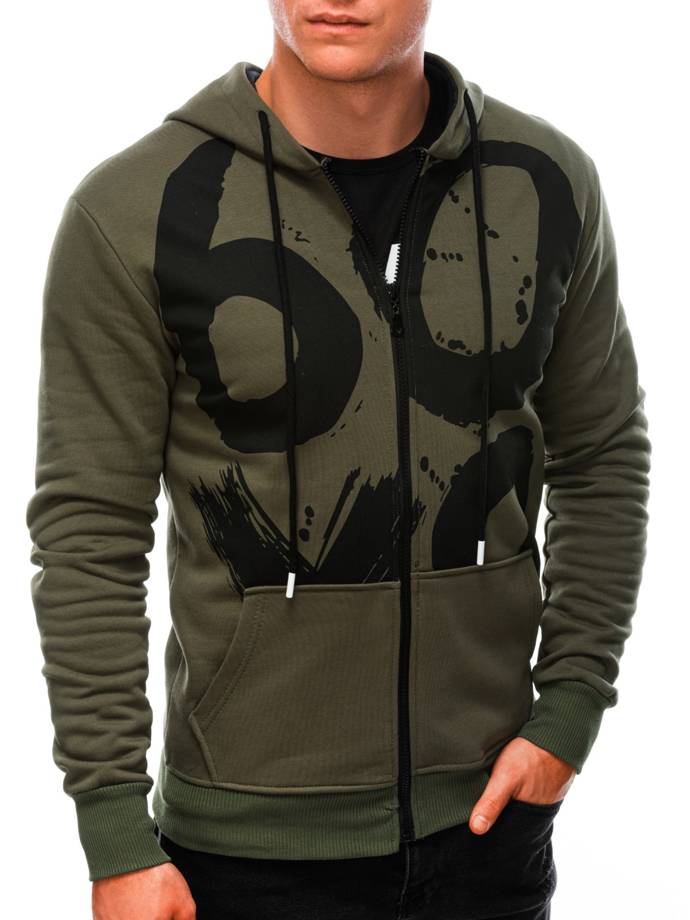Men's hoodie B1382 - khaki