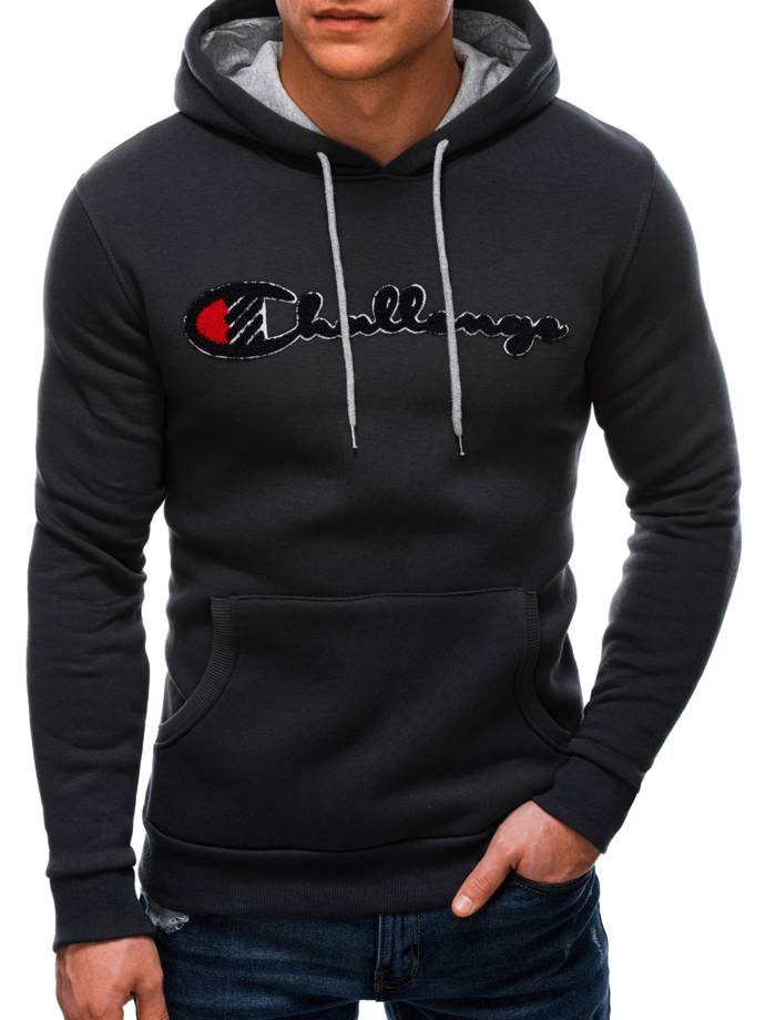 Men's hoodie B1398 - dark grey