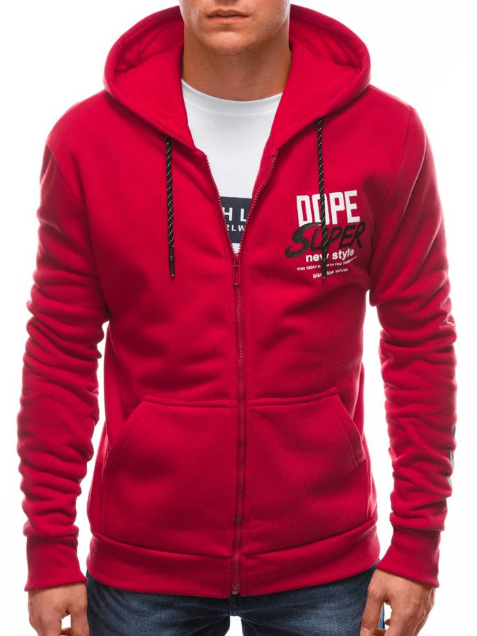 Men's hoodie B1410 - red