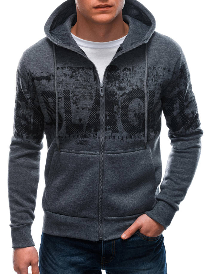 Men's hoodie B1415 - dark grey