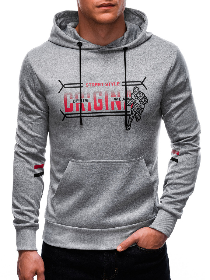 Men's hoodie B1433 - grey