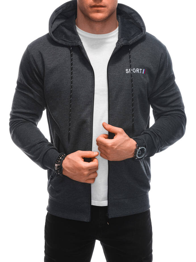 Men's hoodie B1655 - dark grey