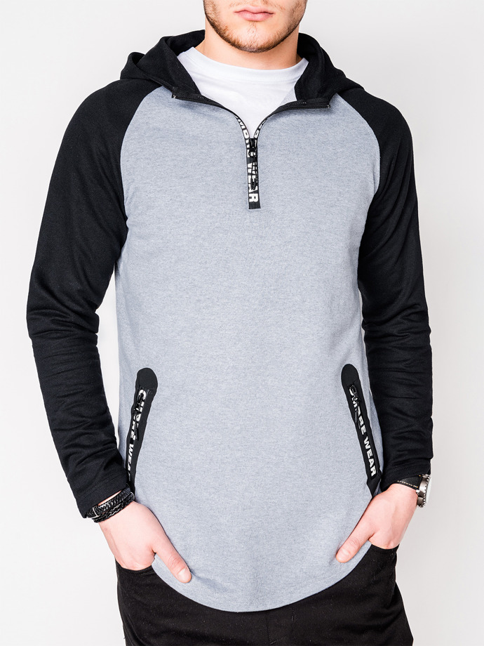 Men's hoodie B675 - grey