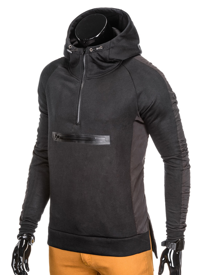 Men's hoodie B735 - black