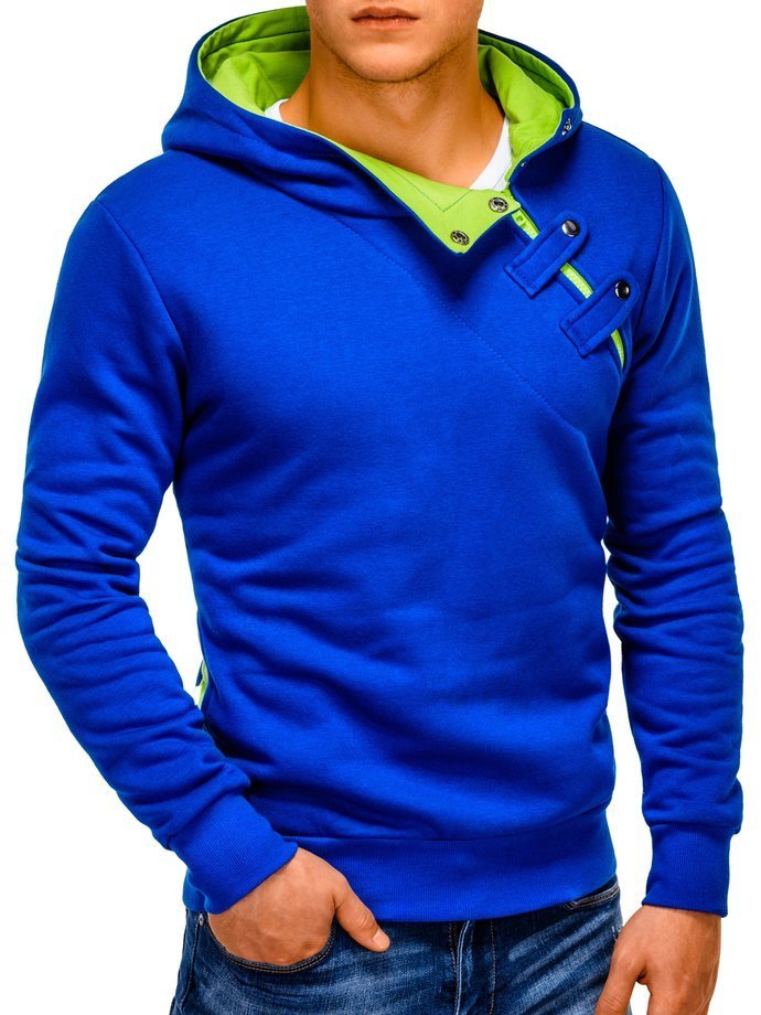 Men's hoodie - blue/green PACO
