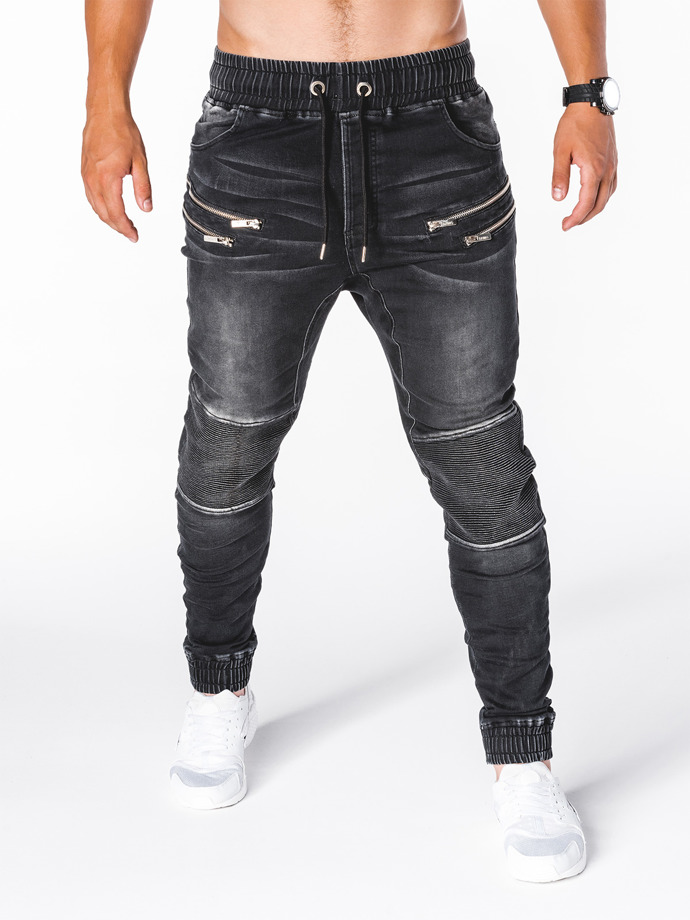 Men's jeans joggers P405 - black | MODONE wholesale - Clothing For Men