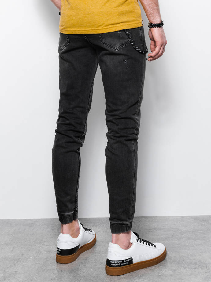 Men's jeans joggers P939 - black | MODONE wholesale - Clothing For Men
