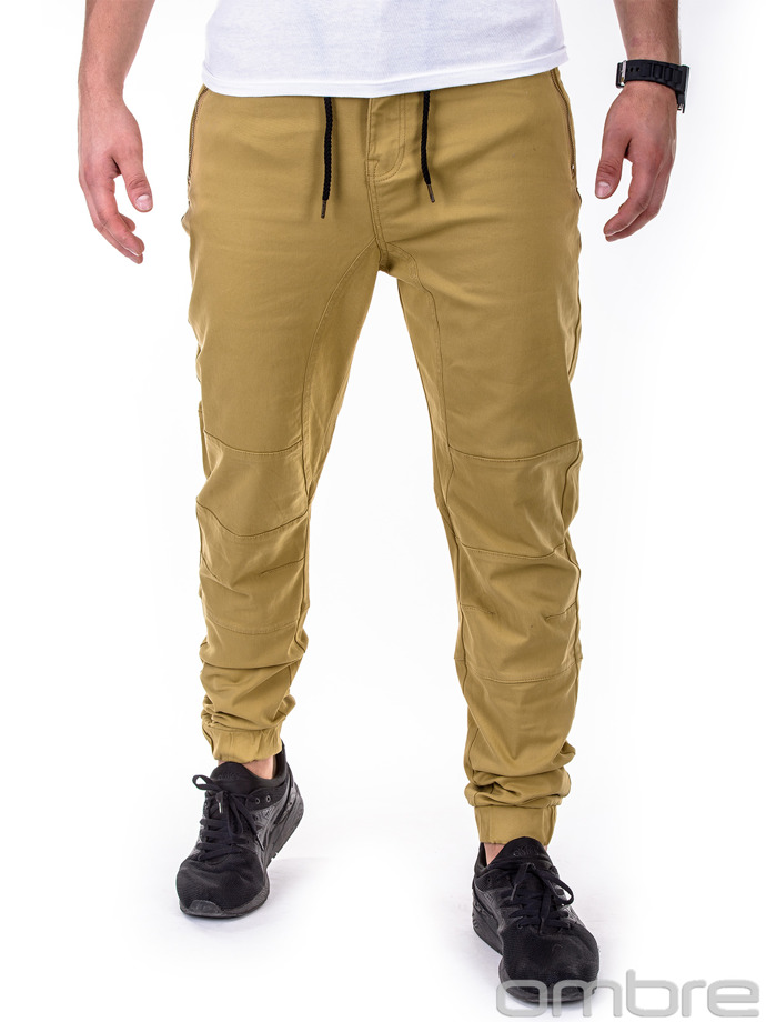 Men's jogger pants P417 - beige