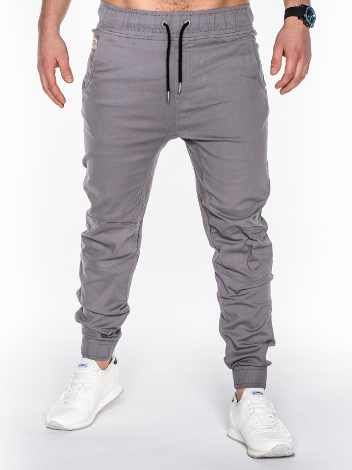 Men's jogger pants P435 - grey