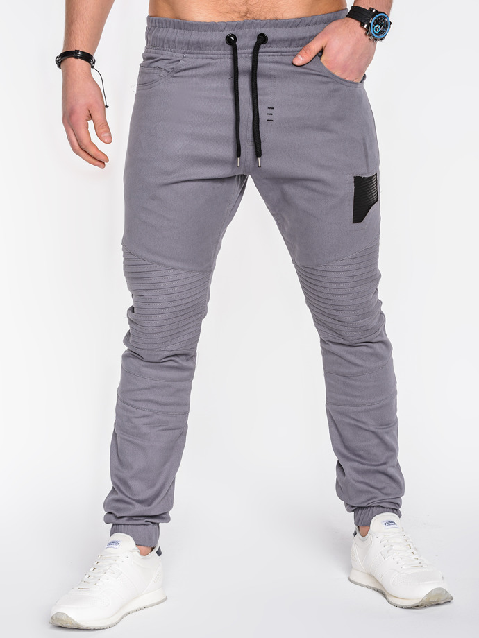 Men's jogger pants - grey P493