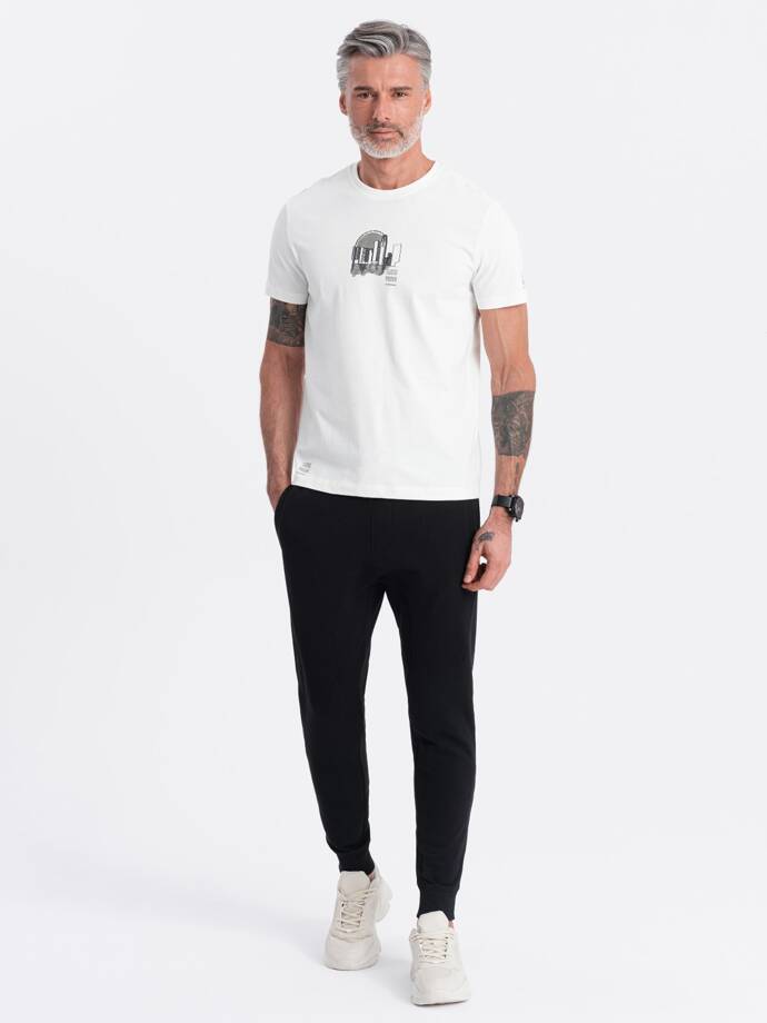Men's jogger sweatpants - black V5 OM-PABS-0173