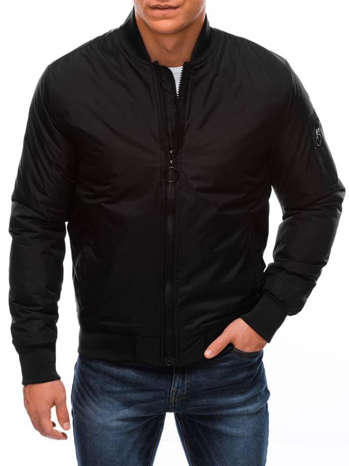 Men's mid-season jacket C564 - black