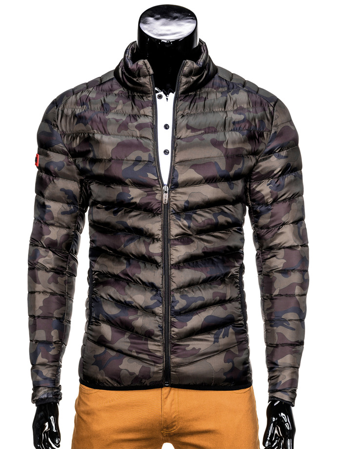 Men's mid-season quilted jacket C299 - camo