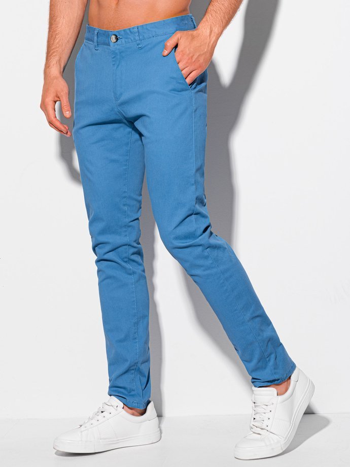Men's pants chino P1089 - blue