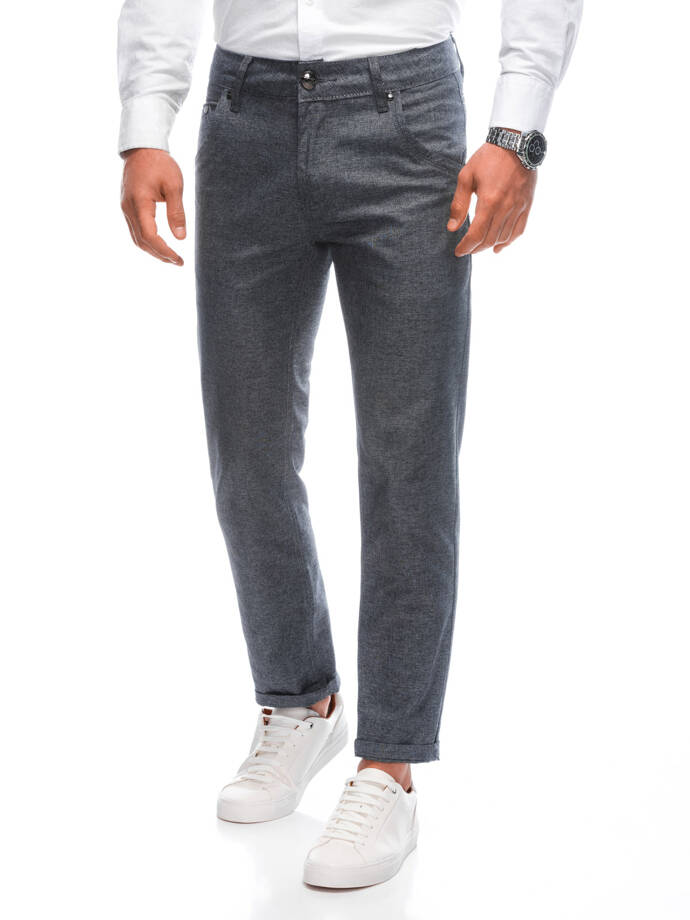 Men's pants chino P1464 - dark grey