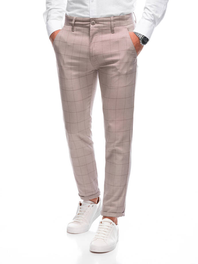 Men's pants chino P1472 - grey