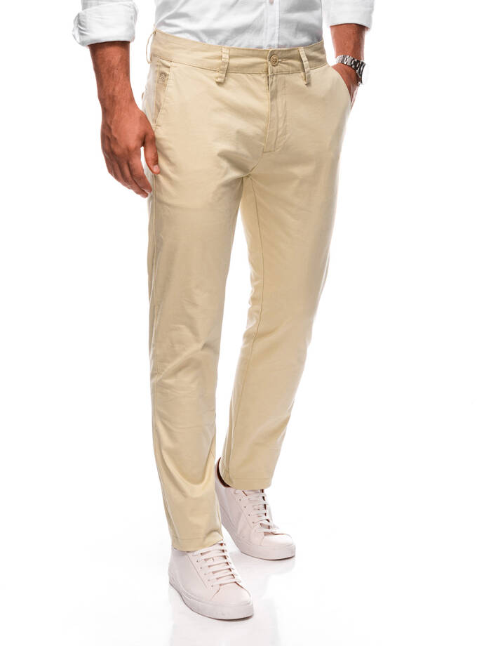 Men's pants chino P1478 - light beige