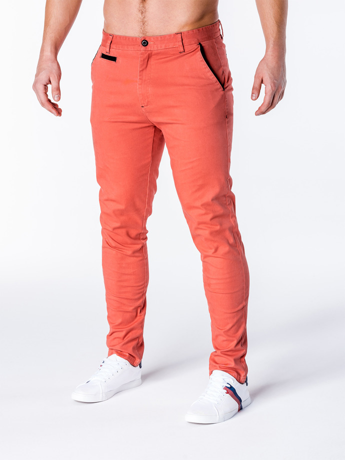 Men's pants chinos P646 - orange