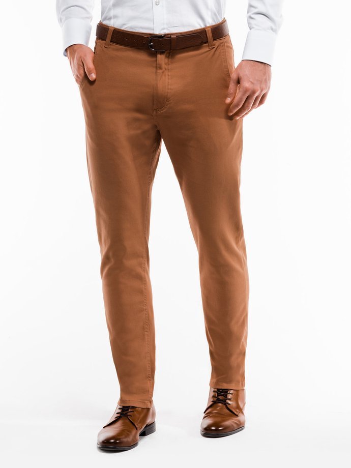 Men's pants chinos P853 - beige