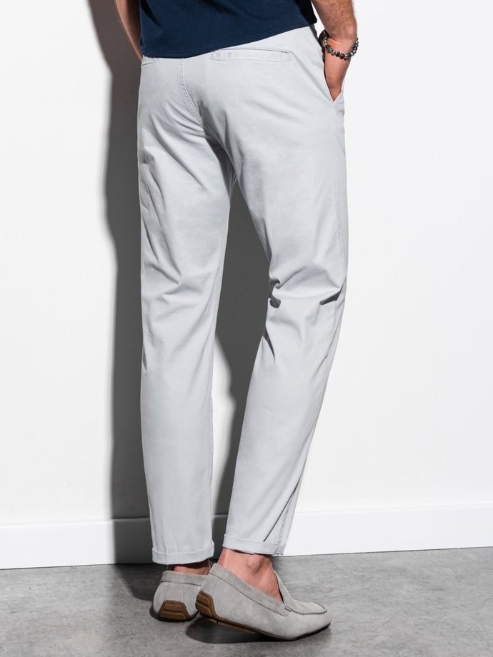 Men's pants chinos P894 - light grey | MODONE wholesale - Clothing For Men