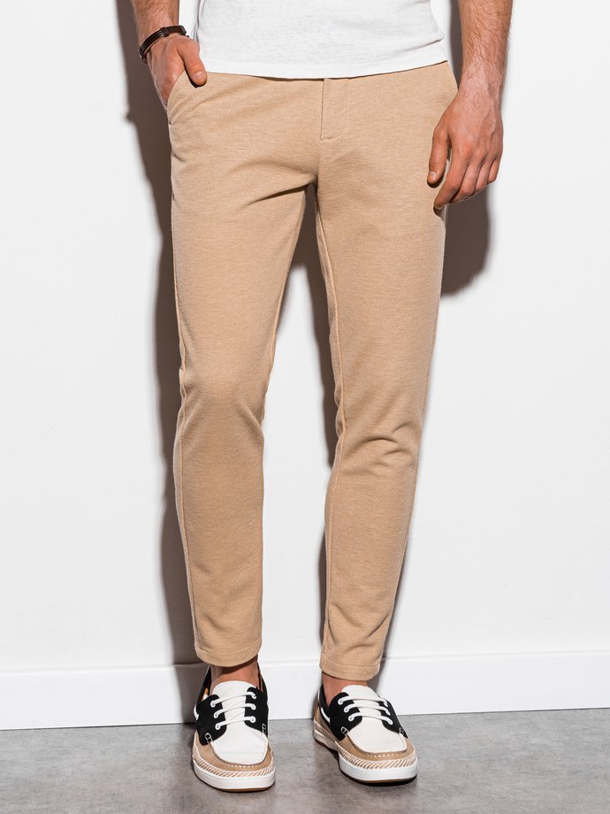 Men's pants chinos - beige P891