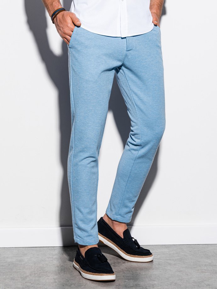 Men's pants chinos - light blue P891