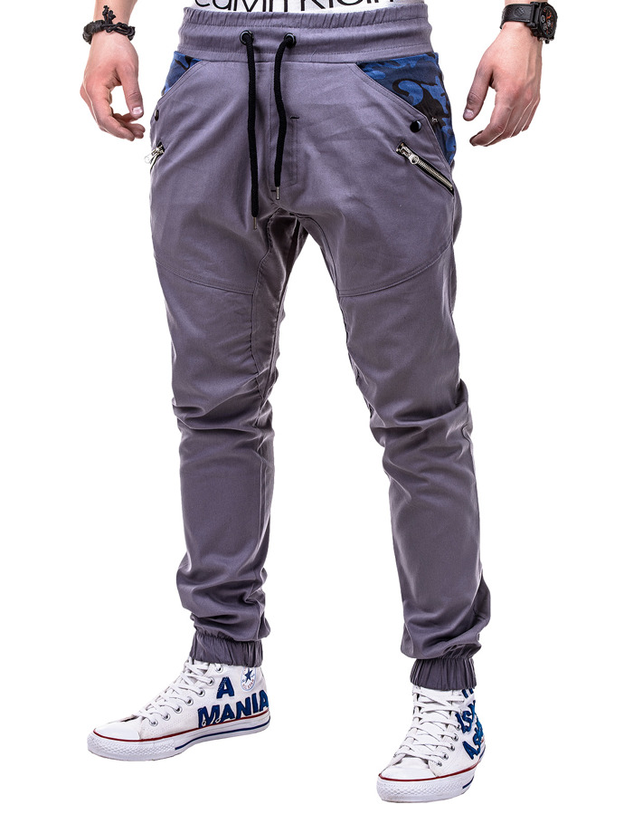 Men's pants joggers P301 - grey
