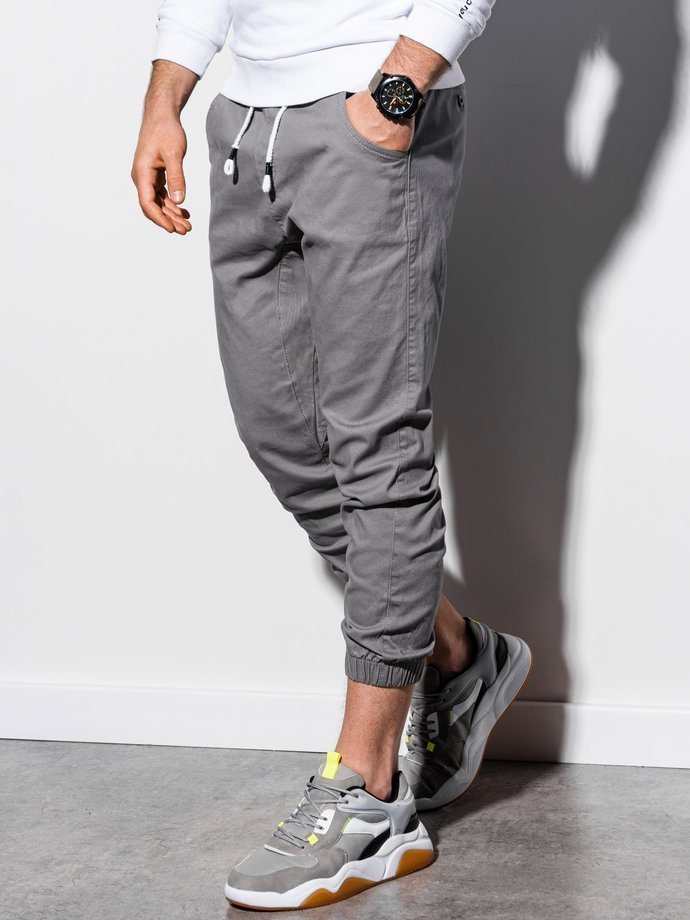 Men's pants joggers P731 - grey | MODONE wholesale - Clothing For Men