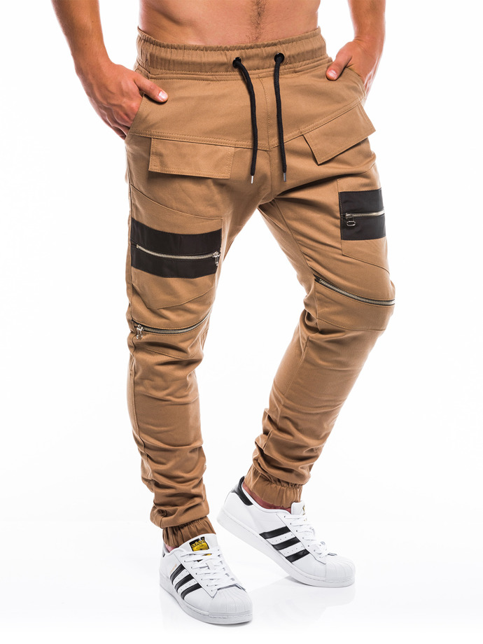 Men's pants joggers - camel K259