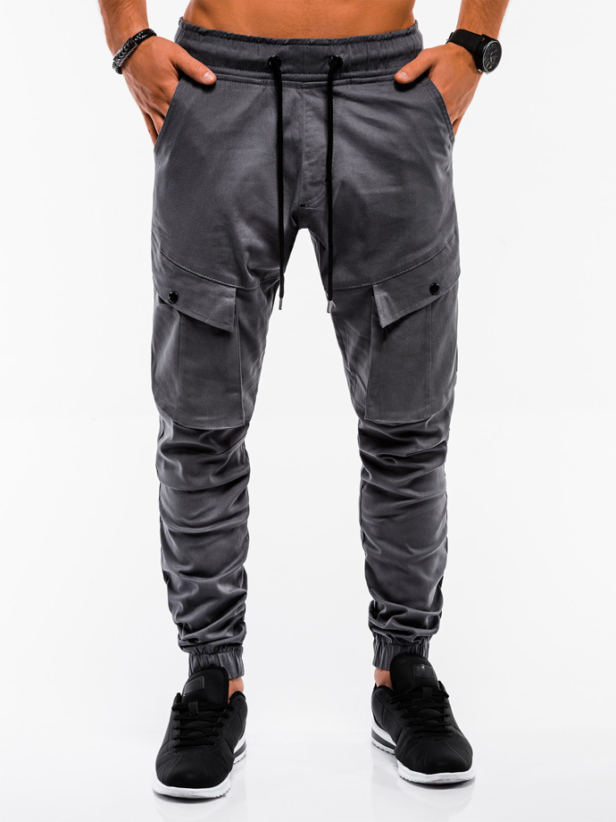 Men's pants joggers - grey P707