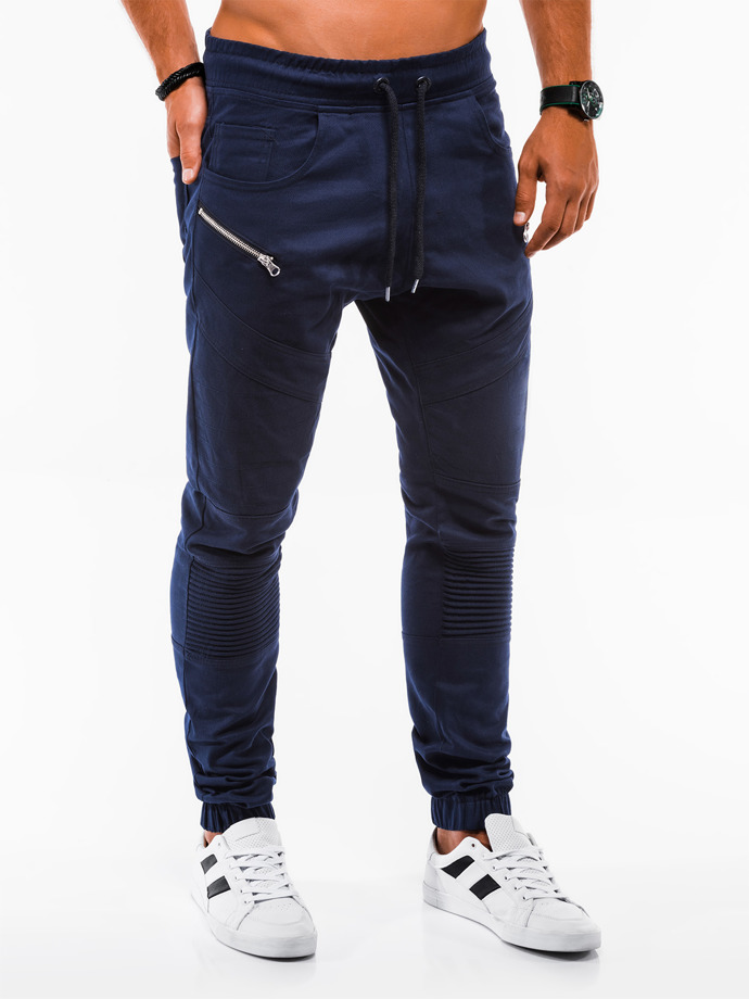 Mens Pants Joggers Navy P709 Modone Wholesale Clothing For Men 