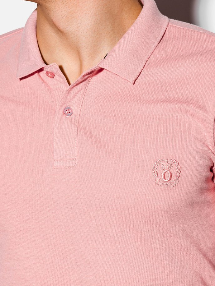 Men's plain polo shirt S1048 - powder pink | MODONE wholesale ...