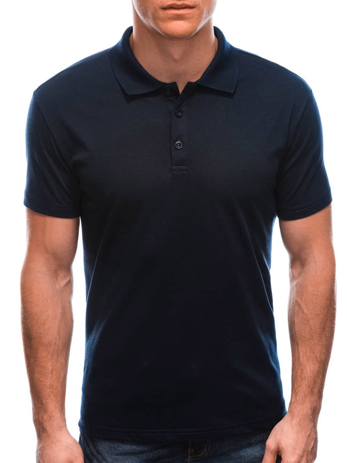 Men's plain polo shirt S1600 - dark navy